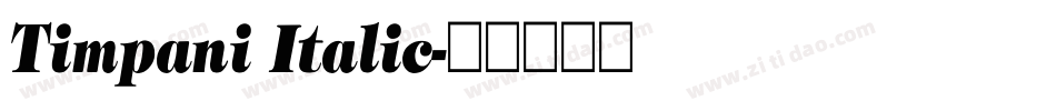 Timpani Italic字体转换